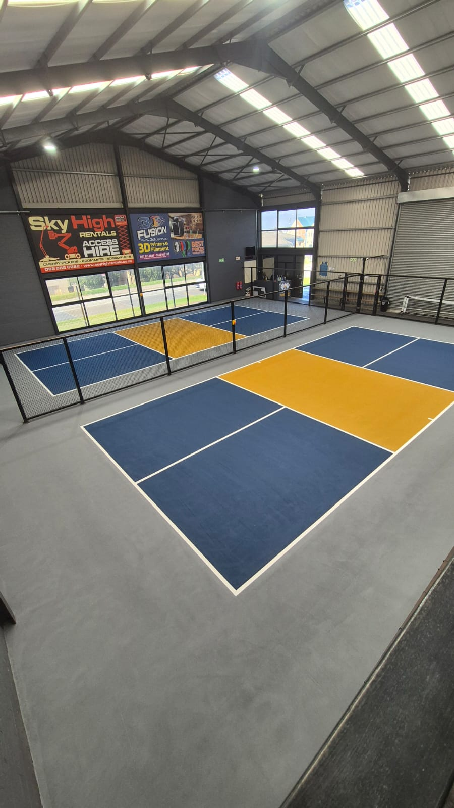 Indoor Pickle Court Complex – Aerial View