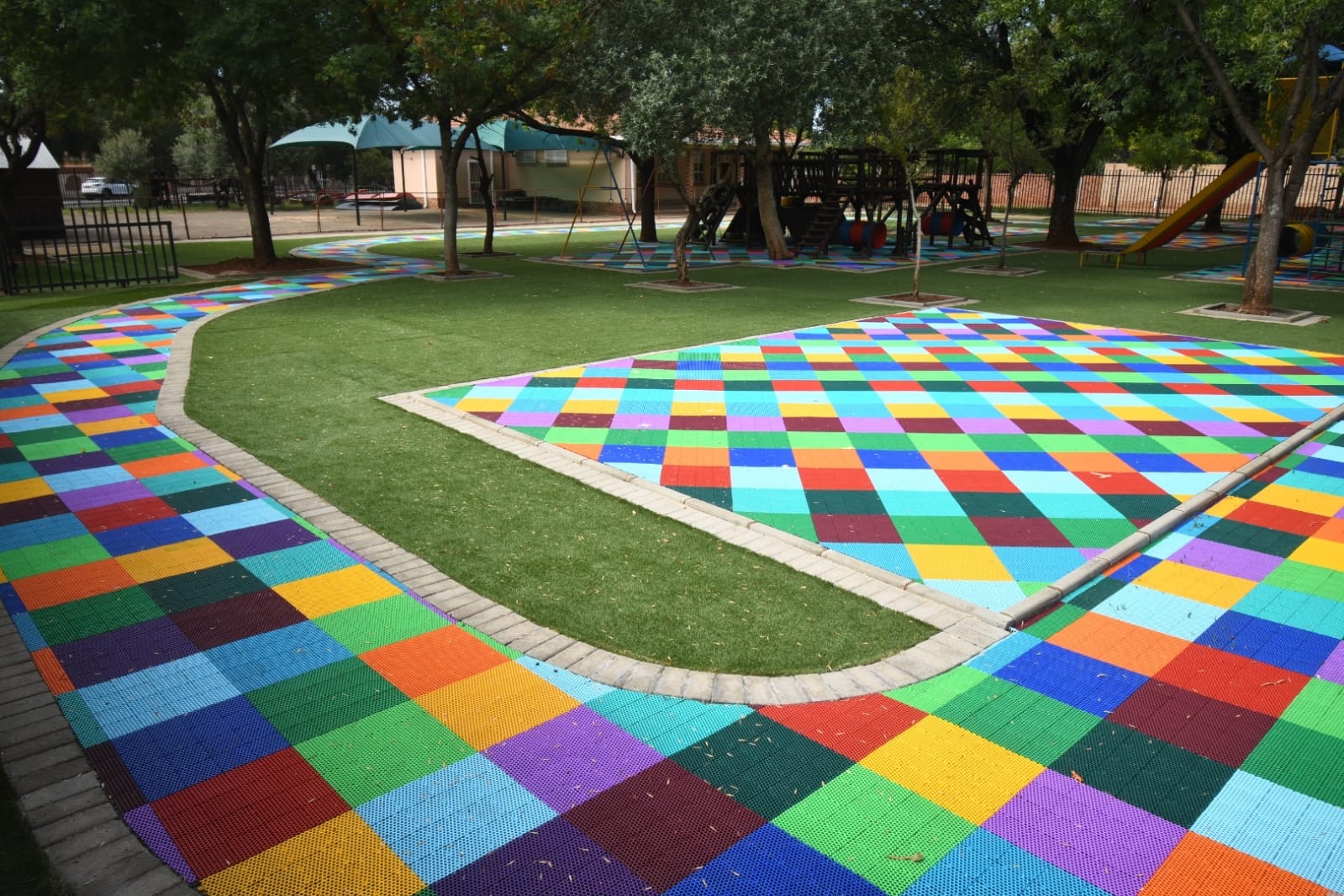 Curved Playground Pathway