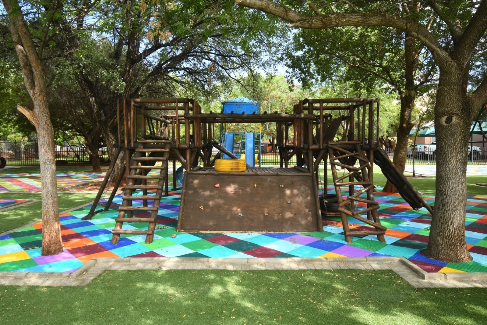 Wooden Climbing Frame & Tiles