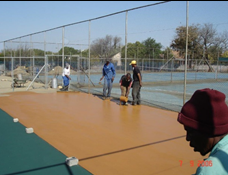 Court Surface Installation Crew