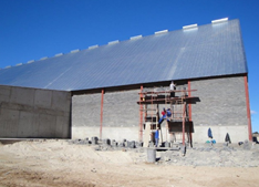 Warehouse Roof Structure Installation