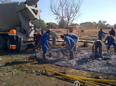 Concrete Pour – Civils Crew on Site