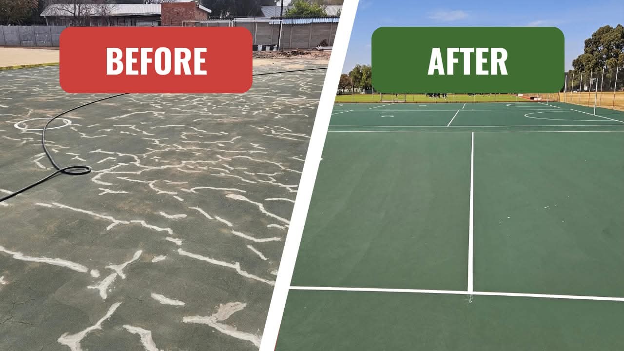 Court Resurfacing – Before & After